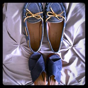 Lucky navy blue moccasins&heels can sell separate